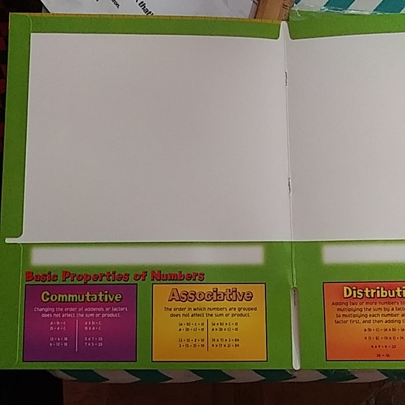 NWT Math Reference Four-Pocket Folder - Picture 4 of 8
